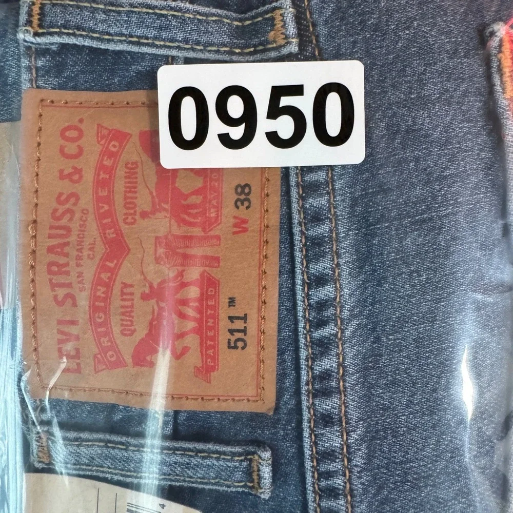 Levi's 511 Slim Jeans Levi's Ease Stretch Denim Blue Jeans NWT‎ 38x30